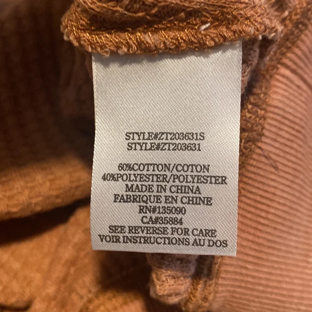 Z Supply Claire Waffle Long Sleeve - Russet - Picture 12 of 14